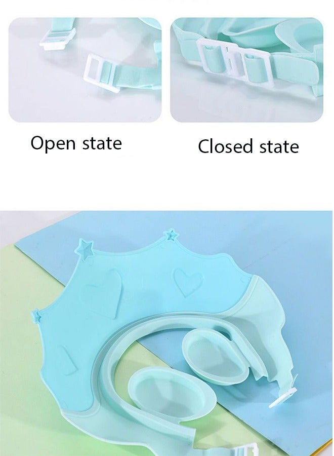 Aissiora Baby shower caps Baby ear protection shampoo cap Children's shower caps with ear protection The girth is adjustable Suitable for babies aged 0-3 years - Image 3